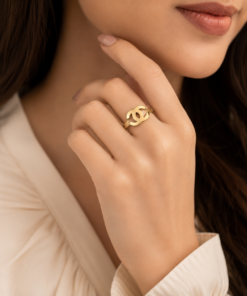 Classic Chanel 316L Stainless Steel Ring