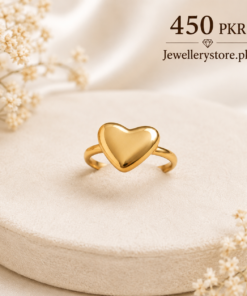 Heart Design 316L Stainless Steel Ring
