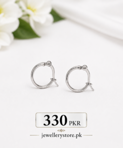 Silver Bali Hoop Earring