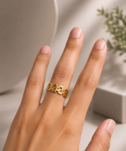 Challa Design 316L Stainless Steel Ring