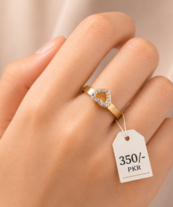 Heart Design 316L Stainless Steel Ring