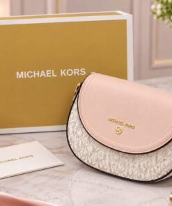 Pink & Beige Monogram Crossbody Bag (Inspired Design)